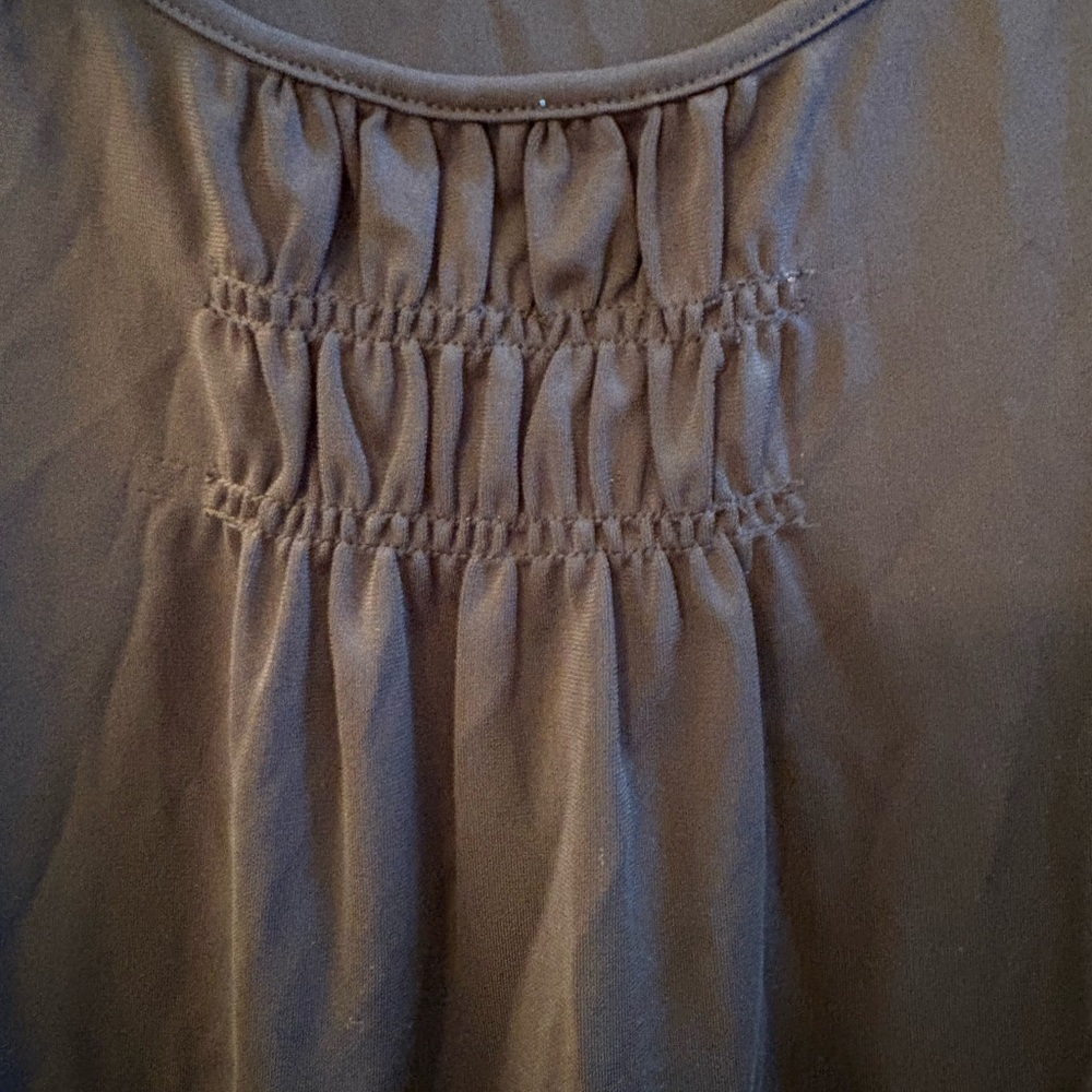 Talbots Knit Jersey Layering Tank Top with Shirred Neckline Size 2X NWT - Picture 3 of 8